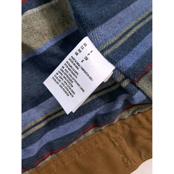 American Eagle “Waxed Style” Canvas Men’s Size Small Brown Trucker Jacket Coat - Picture 6 of 12